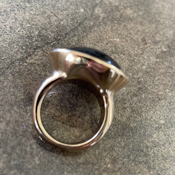 Gold and Black statement Cocktail Ring - Picture 9 of 10